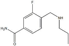 3-fluoro-4-[(propylamino)methyl]benzamide 结构式