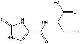 3-hydroxy-2-[(2-oxo-2,3-dihydro-1H-imidazol-4-yl)formamido]propanoic acid 结构式