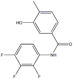 3-hydroxy-4-methyl-N-(2,3,4-trifluorophenyl)benzamide 结构式