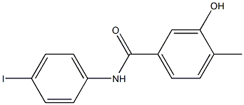 3-hydroxy-N-(4-iodophenyl)-4-methylbenzamide 结构式