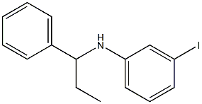 3-iodo-N-(1-phenylpropyl)aniline 结构式