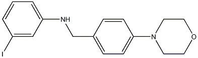 3-iodo-N-{[4-(morpholin-4-yl)phenyl]methyl}aniline 结构式