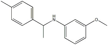 3-methoxy-N-[1-(4-methylphenyl)ethyl]aniline 结构式