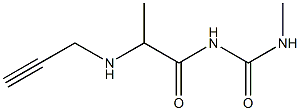 3-methyl-1-[2-(prop-2-yn-1-ylamino)propanoyl]urea 结构式