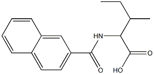 3-methyl-2-(2-naphthoylamino)pentanoic acid 结构式