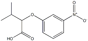 3-methyl-2-(3-nitrophenoxy)butanoic acid 结构式