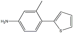 3-methyl-4-thien-2-ylaniline 结构式