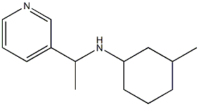 3-methyl-N-[1-(pyridin-3-yl)ethyl]cyclohexan-1-amine 结构式