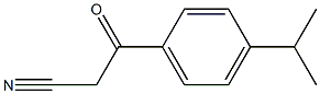 3-oxo-3-[4-(propan-2-yl)phenyl]propanenitrile 结构式