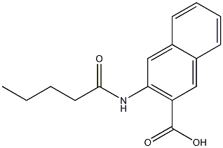 3-pentanamidonaphthalene-2-carboxylic acid 结构式