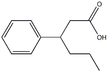 3-phenylhexanoic acid 结构式