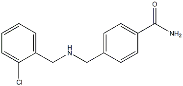 4-({[(2-chlorophenyl)methyl]amino}methyl)benzamide 结构式