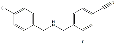 4-({[(4-chlorophenyl)methyl]amino}methyl)-3-fluorobenzonitrile 结构式