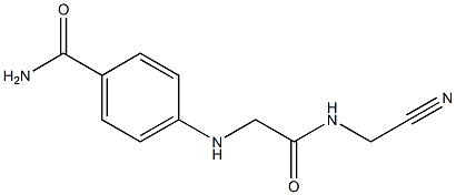 4-({[(cyanomethyl)carbamoyl]methyl}amino)benzamide 结构式