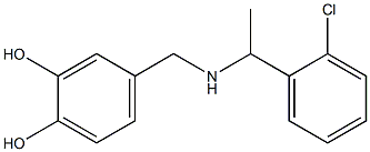 4-({[1-(2-chlorophenyl)ethyl]amino}methyl)benzene-1,2-diol 结构式