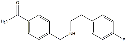 4-({[2-(4-fluorophenyl)ethyl]amino}methyl)benzamide 结构式