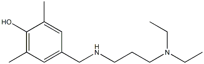 4-({[3-(diethylamino)propyl]amino}methyl)-2,6-dimethylphenol 结构式