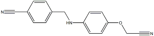4-({[4-(cyanomethoxy)phenyl]amino}methyl)benzonitrile 结构式