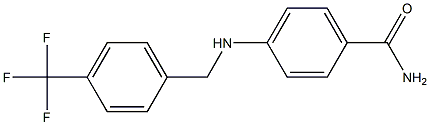 4-({[4-(trifluoromethyl)phenyl]methyl}amino)benzamide 结构式