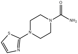 4-(1,3-thiazol-2-yl)piperazine-1-carboxamide 结构式