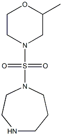 4-(1,4-diazepane-1-sulfonyl)-2-methylmorpholine 结构式