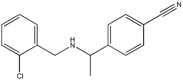 4-(1-{[(2-chlorophenyl)methyl]amino}ethyl)benzonitrile 结构式