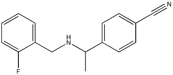 4-(1-{[(2-fluorophenyl)methyl]amino}ethyl)benzonitrile 结构式