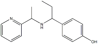 4-(1-{[1-(pyridin-2-yl)ethyl]amino}propyl)phenol 结构式