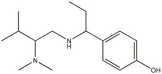 4-(1-{[2-(dimethylamino)-3-methylbutyl]amino}propyl)phenol 结构式