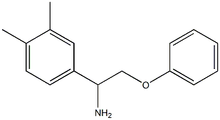 4-(1-amino-2-phenoxyethyl)-1,2-dimethylbenzene 结构式