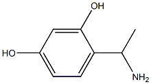 4-(1-aminoethyl)benzene-1,3-diol 结构式