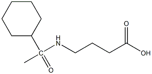 4-(1-cyclohexylacetamido)butanoic acid 结构式