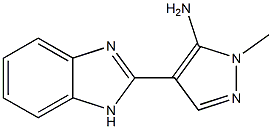 4-(1H-1,3-benzodiazol-2-yl)-1-methyl-1H-pyrazol-5-amine 结构式