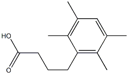 4-(2,3,5,6-tetramethylphenyl)butanoic acid 结构式