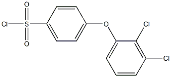 4-(2,3-dichlorophenoxy)benzene-1-sulfonyl chloride 结构式