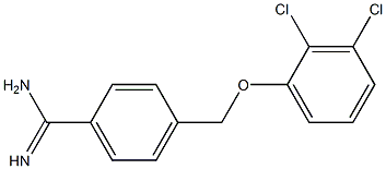 4-(2,3-dichlorophenoxymethyl)benzene-1-carboximidamide 结构式