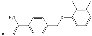 4-(2,3-dimethylphenoxymethyl)-N'-hydroxybenzene-1-carboximidamide 结构式