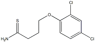 4-(2,4-dichlorophenoxy)butanethioamide 结构式