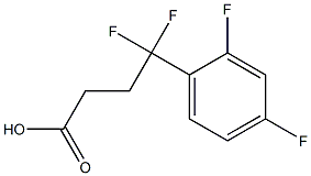 4-(2,4-difluorophenyl)-4,4-difluorobutanoic acid 结构式