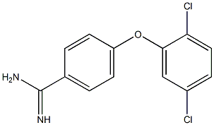 4-(2,5-dichlorophenoxy)benzene-1-carboximidamide 结构式