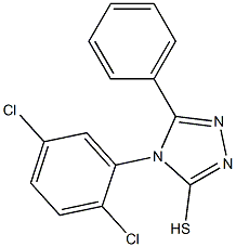 4-(2,5-dichlorophenyl)-5-phenyl-4H-1,2,4-triazole-3-thiol 结构式