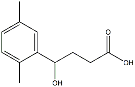 4-(2,5-dimethylphenyl)-4-hydroxybutanoic acid 结构式