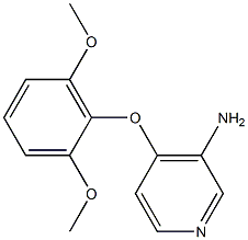 4-(2,6-dimethoxyphenoxy)pyridin-3-amine 结构式
