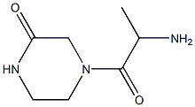 4-(2-aminopropanoyl)piperazin-2-one 结构式