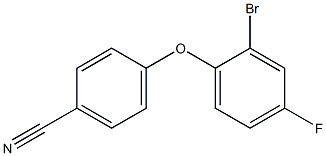 4-(2-bromo-4-fluorophenoxy)benzonitrile 结构式