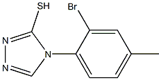 4-(2-bromo-4-methylphenyl)-4H-1,2,4-triazole-3-thiol 结构式