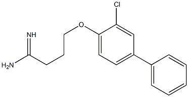 4-(2-chloro-4-phenylphenoxy)butanimidamide 结构式
