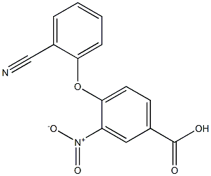 4-(2-cyanophenoxy)-3-nitrobenzoic acid 结构式