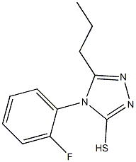 4-(2-fluorophenyl)-5-propyl-4H-1,2,4-triazole-3-thiol 结构式