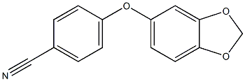 4-(2H-1,3-benzodioxol-5-yloxy)benzonitrile 结构式